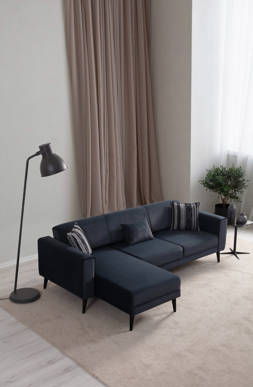 Space Life Köşe Koltuk (Lacivert)